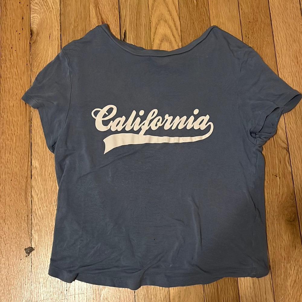 Cute blue crop